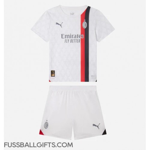 AC Milan Fußballbekleidung Auswärtstrikot Kinder 2023-24 Kurzarm (+ kurze hosen)